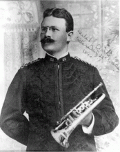 Herbert Lincoln Clarke with cornet