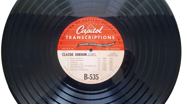 Claude Gordon Capitol Records B-535