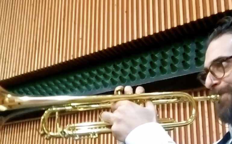 Ali Daneshkhah playing Trumpet in IRIB Studio