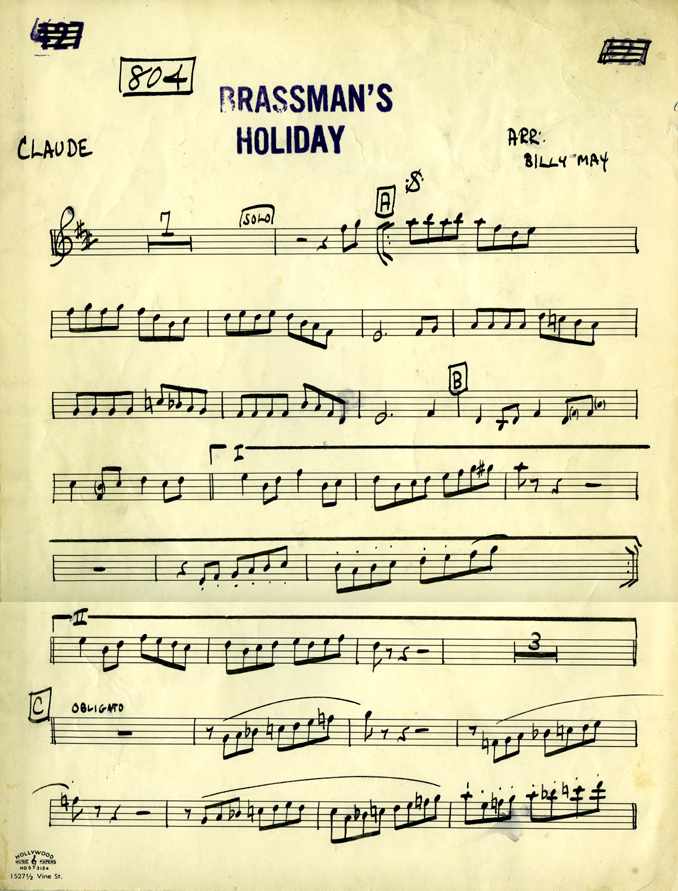 Claude Gordon Solo Brassman’s Holiday by Billy May