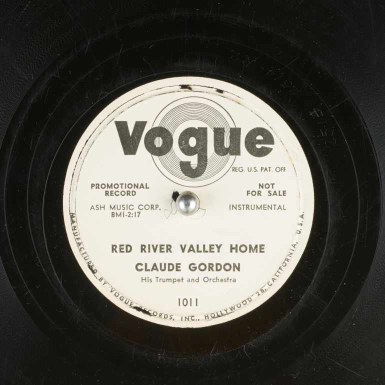 Claude Gordon record Red River Valley