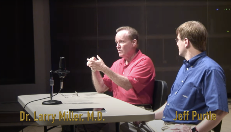 Dr. Larry Miller, MD and Jeff Purtle at Purtle Brass Conference
