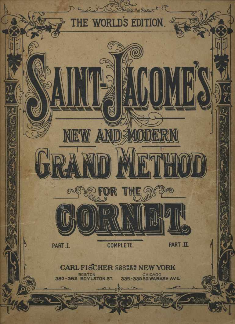 Saint-Jacome trumpet method cornet method cover