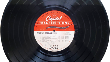 Claude Gordon Capitol Records B-522