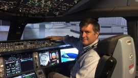 Rob Rhyne Delta Pilot Airbus 350 Cockpit