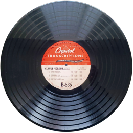 Claude Gordon Capitol Records B-535
